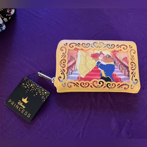 Disney Loungefly Beauty & The Beast Wallet NEW - Picture 1 of 4